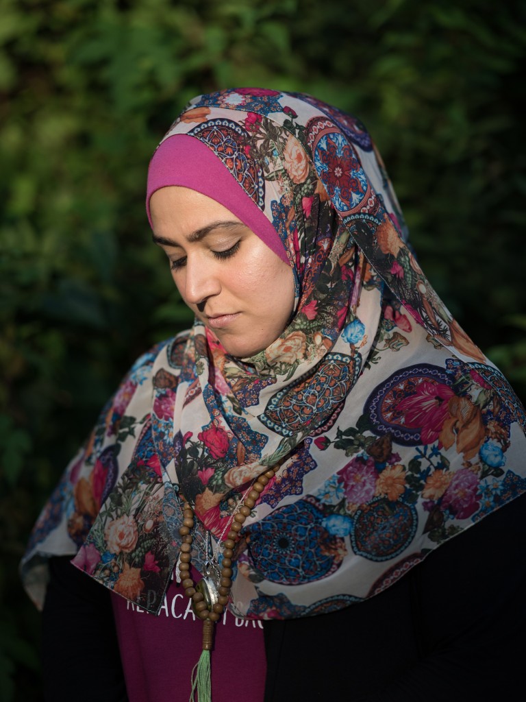 CAPTION: Tala Ali, an anti-pipeline activist who was affected by the surveillance actions of security contractor TigerSwan, poses for a portrait in the garden of her home in Cincinnati, OH on Friday, September 28, 2018. (Emma Joy Howells for The Intercept)