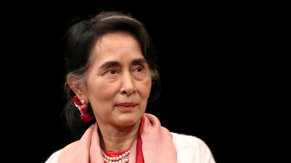 Myanmar"s Minister of Foreign Affairs (and State Counsellor) Aung San Suu Kyi speaking during an event at the Asia Society Policy Institute in New York City, U.S. September 21, 2016.